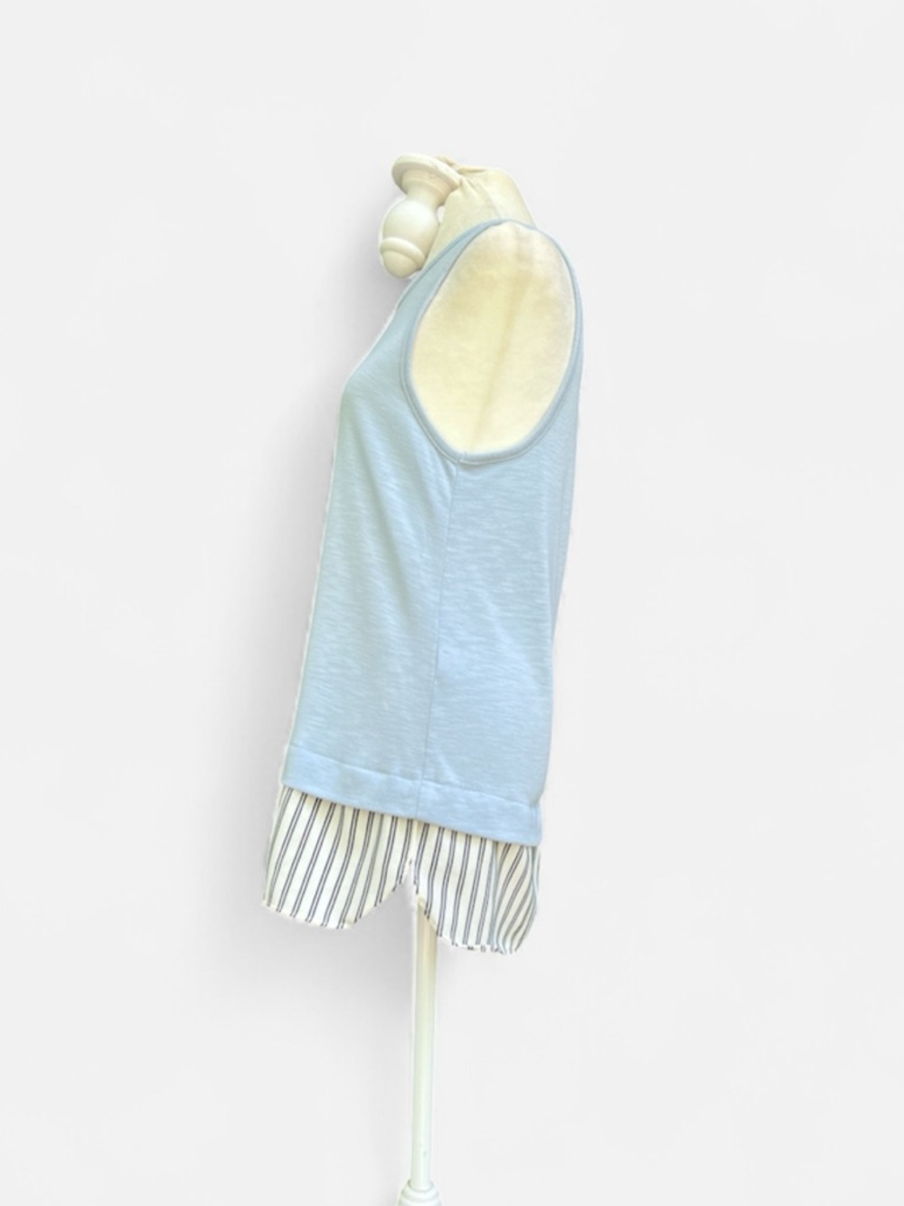 J. Crew Sleeveless Layered Detail Tank in Blue Size Small - Picture 5 of 7